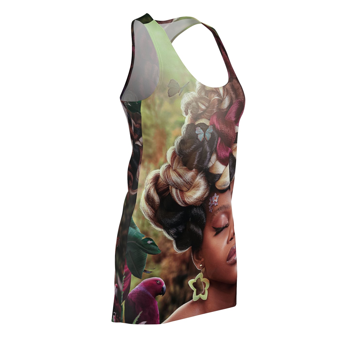Designed By: Lucas Wear Clothing LLC (Women's Cut & Sew Racerback Dress) (AOP)