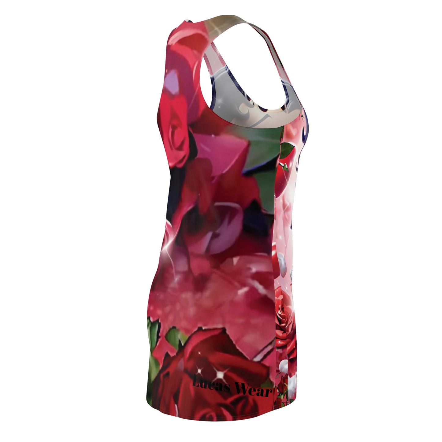 Designed By: Lucas Wear Clothing Women's Cut & Sew Racerback Dress (AOP)